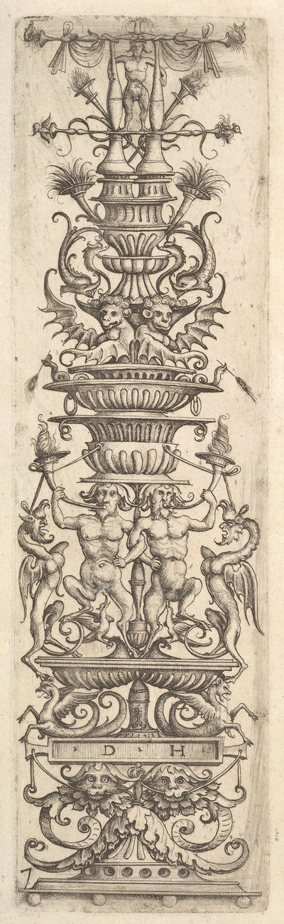 Kandelaber grotesk, ca. 1485-1536 von Daniel Hopfer