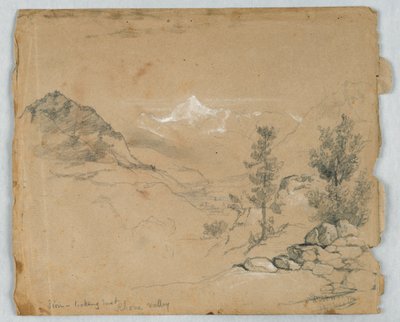 Sion, Blick nach Osten, Rhonetal von Daniel Huntington