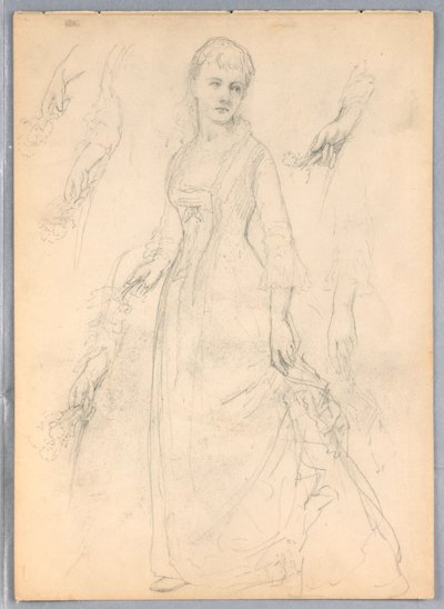 Studie für "Titian Showing" von Daniel Huntington