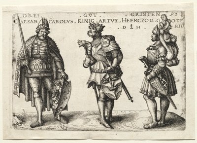Drei würdige Christen von Daniel I Hopfer