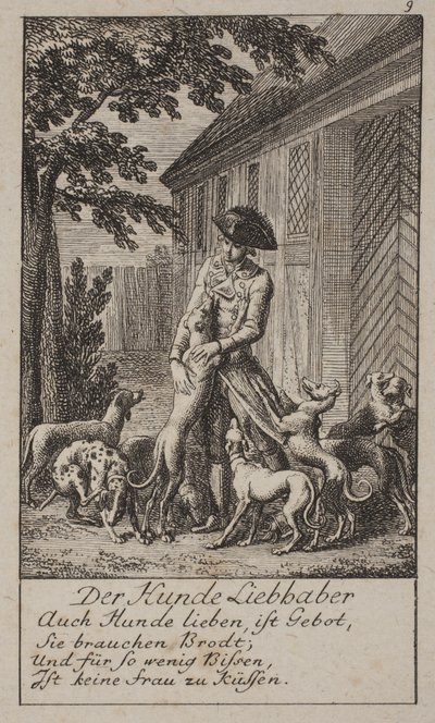 Der Hundeliebhaber von Daniel Nikolaus Chodowiecki