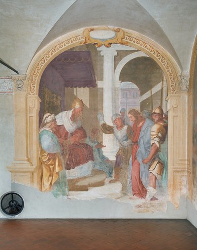 Christus vor Kaiphas gebracht von Daniele Crespi