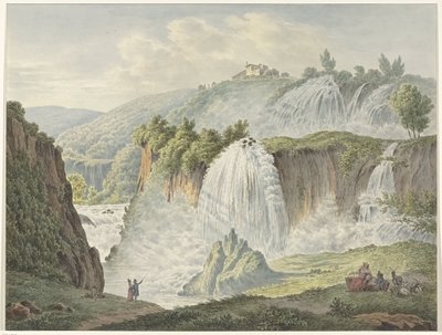 Ansicht der Wasserfälle von Tivoli von Daniël Dupré