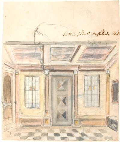 Ein Zimmer im Stil des 17. Jahrhunderts von Dankvart Dreyer