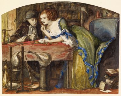 Das Labor von Dante Gabriel Charles Rossetti