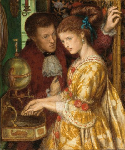 Hände waschen, 1865 von Dante Gabriel Charles Rossetti