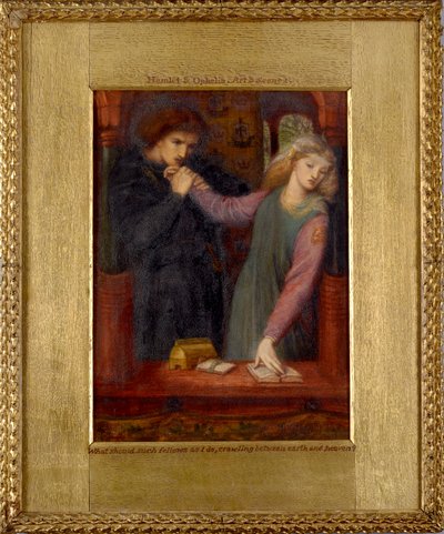 Hamlet und Ophelia, 1866 von Dante Gabriel Rossetti