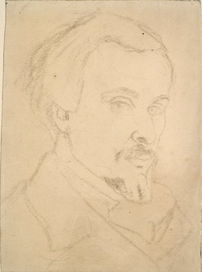 Selbstporträt von Dante Gabriel Rossetti