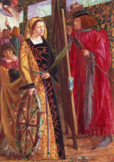 St. Katharina von Dante Gabriel Charles Rossetti
