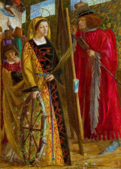 St. Katharina von Dante Gabriel Charles Rossetti