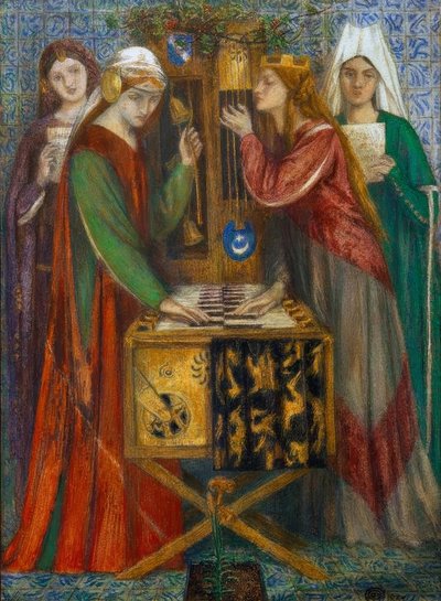 Der blaue Schrank von Dante Gabriel Charles Rossetti