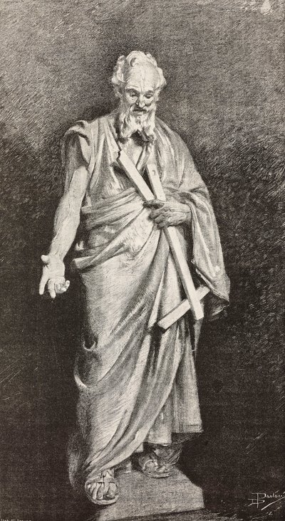 Die Statue des Heiligen Thomas von Dante Paolocci