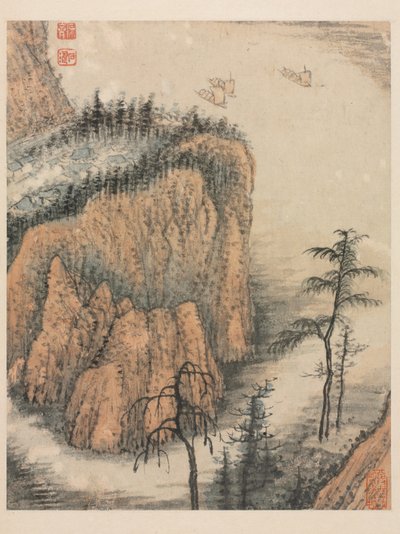 Erinnerungen an den Qinhuai-Fluss, Qing-Dynastie von Daoji Shitao