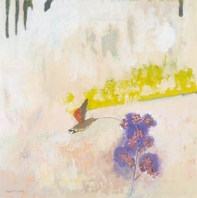 Windenschwärmer an einer Blume von David Alan Redpath Michie