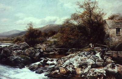 Eine Mühle, Nordwales von David Bates
