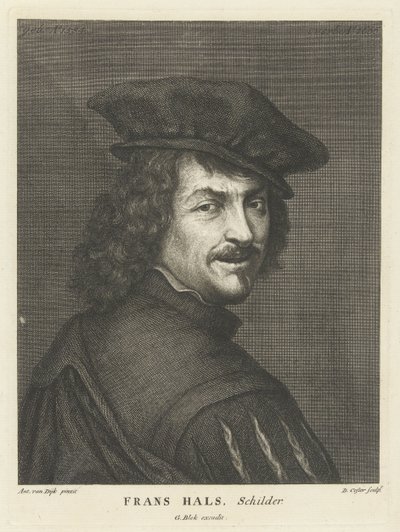 Porträt des Malers Frans Hals von David Coster