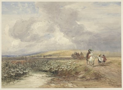 Landschaft mit Reisenden von David Cox (I)