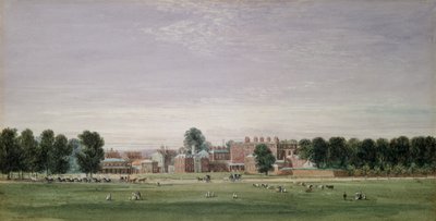 Buckingham House vom Green Park, 1825 von David Cox