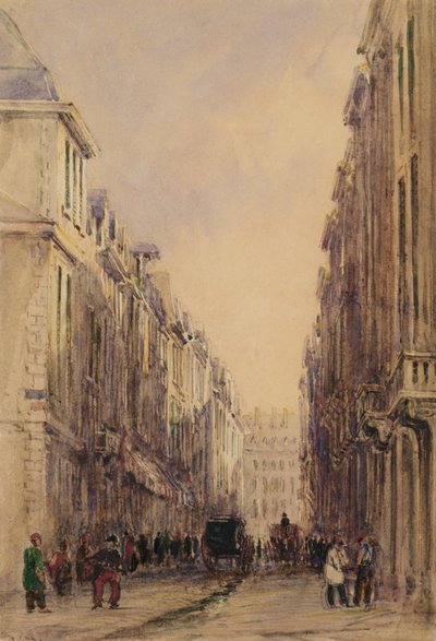 Rue Vivienne, Paris von David Cox