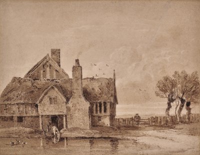 Studie eines Bauernhauses von David Cox