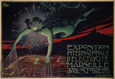 Internationale Elektrizitätsausstellung, Marseille, 1908 von David Dellepiane