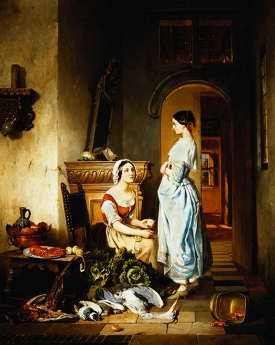 Die Mahlzeit vorbereiten von David Emil Joseph de Noter