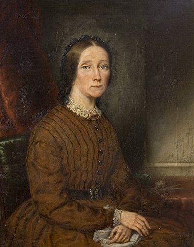 Die Frau des Malers Harriet, ca. 1868 von David Gee
