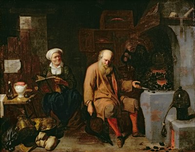 Der Alchemist von David III Ryckaert