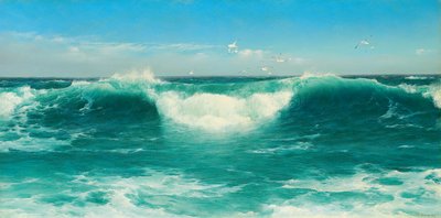Ein Cornish Roller, 1898 von David James