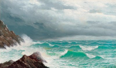 Fistral Bay, Cornwall, 1885 von David James
