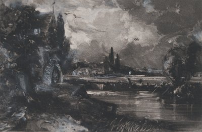 Eine Mühle, 1829 von David Lucas