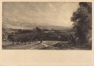 Herbstlicher Sonnenuntergang von David Lucas after John Constable