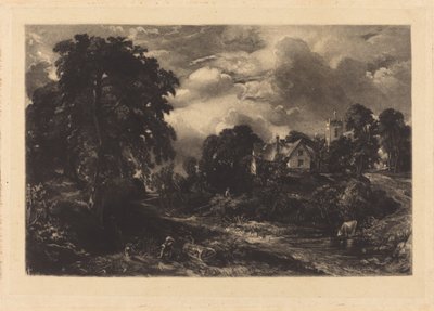 Glebe Farm (b) von David Lucas after John Constable