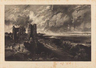 Hadleigh Castle (Kleine Platte) von David Lucas after John Constable