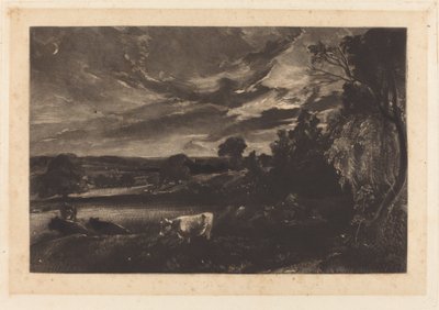 Sommerabend von David Lucas after John Constable