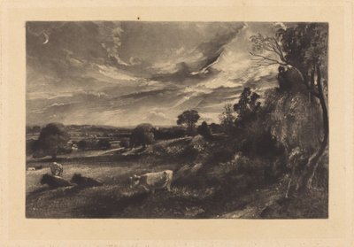 Sommerabend von David Lucas after John Constable