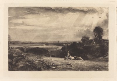 Sommermorgen von David Lucas after John Constable