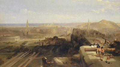 Edinburgh vom Schloss aus von David Roberts