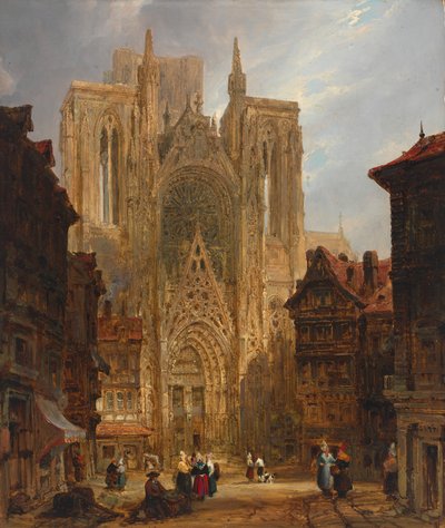 Kathedrale von Rouen, ca. 1796-1826 von David Roberts