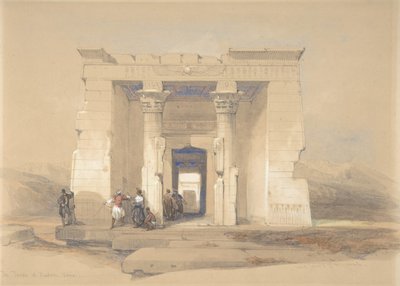 Der Tempel von Dendur, Nubien, 1848 von David Roberts