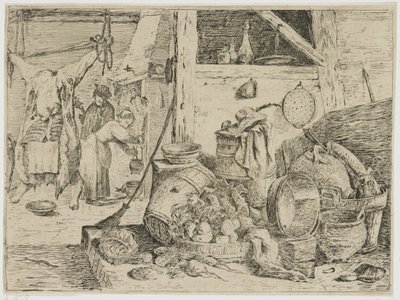 Kücheninterieur von David Teniers (II) (attributed to)