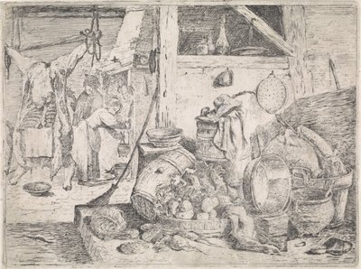 Kücheninterieur von David Teniers (II) (attributed to)