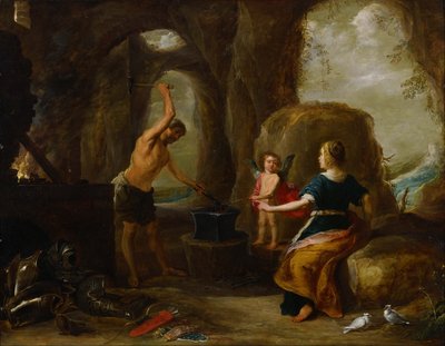 Venus besucht die Schmiede des Vulkan von David Teniers the Elder