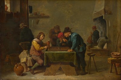 Backgammon-Spieler, um 1645 von David Teniers the Younger