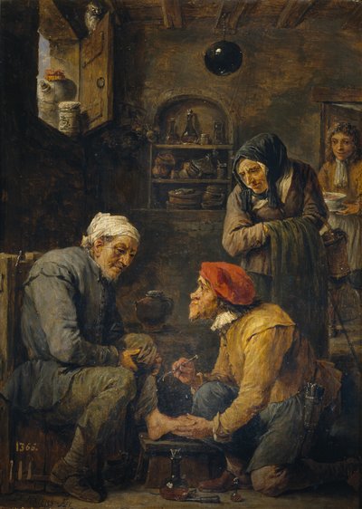 Der Chirurg, 1630-1640 von David Teniers the Younger