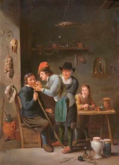 Der Zahnzieher von David Teniers the Younger