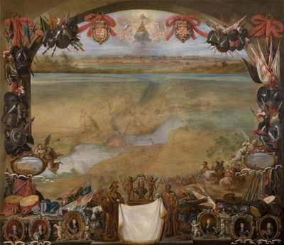 Die Stadt Valenciennes von David the Younger Teniers