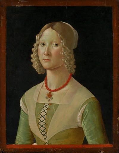 Selvaggia Sassetti geboren 1470, ca. 1487-88 von Davide Ghirlandaio