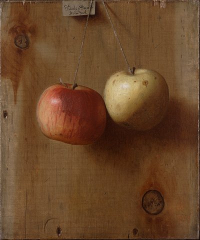 Zwei hängende Äpfel von De Scott Evans
