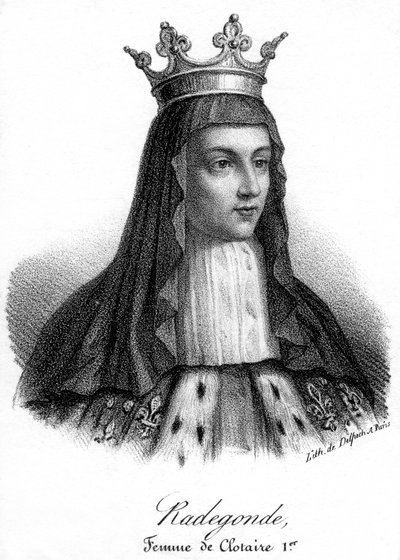 Radegonde, eine der vier Ehefrauen von Chlothar I. von Delpech